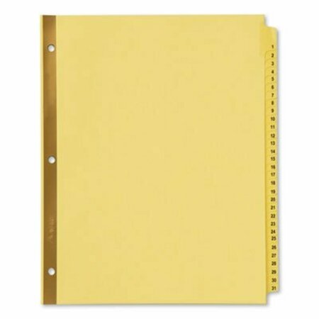 AVERY DENNISON Avery, Preprinted Laminated Tab Dividers W/gold Reinforced Binding Edge, 31-Tab, Letter 11308